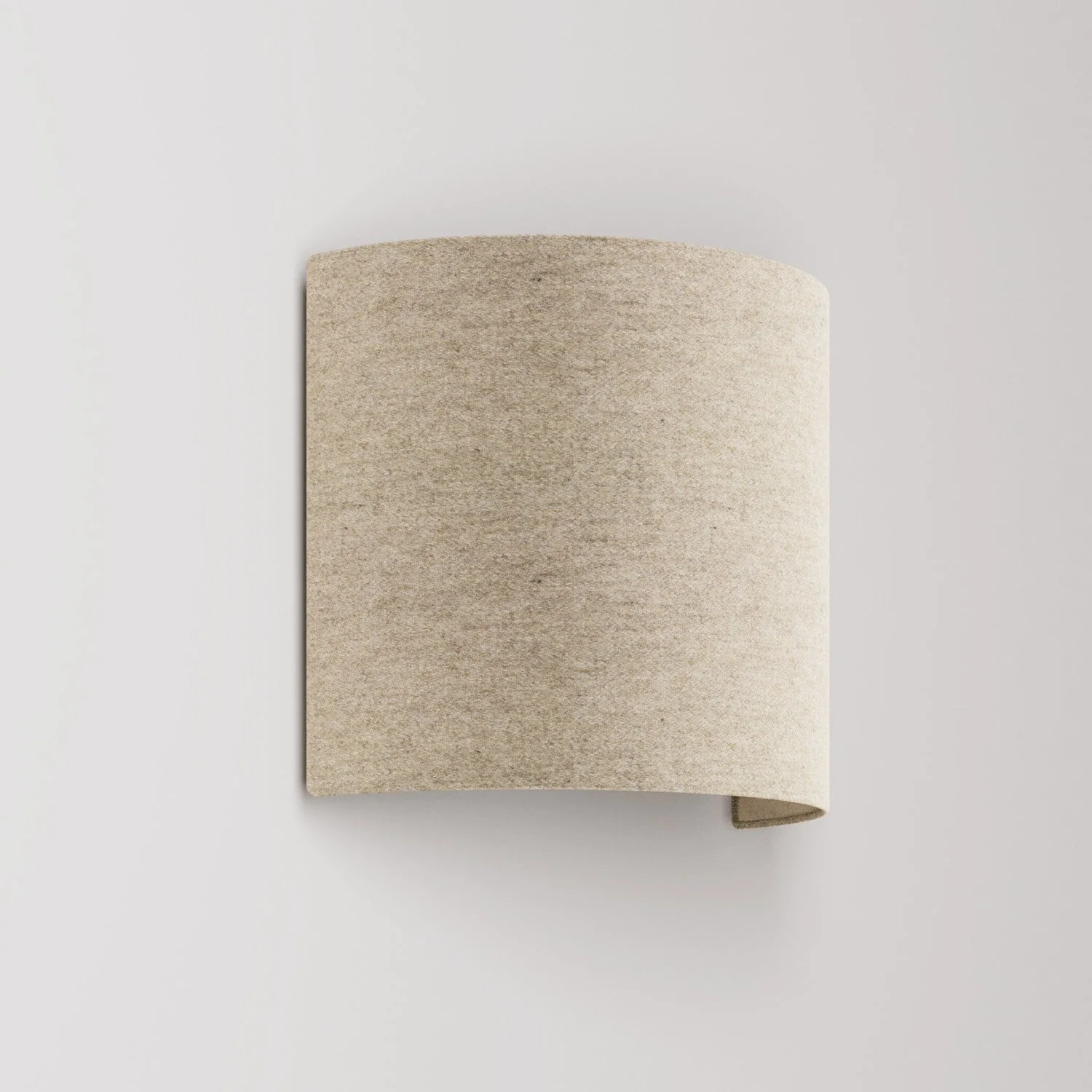 Wandleuchte Ventola mit Stoffschirm – Made in Italy – Beige Wolle