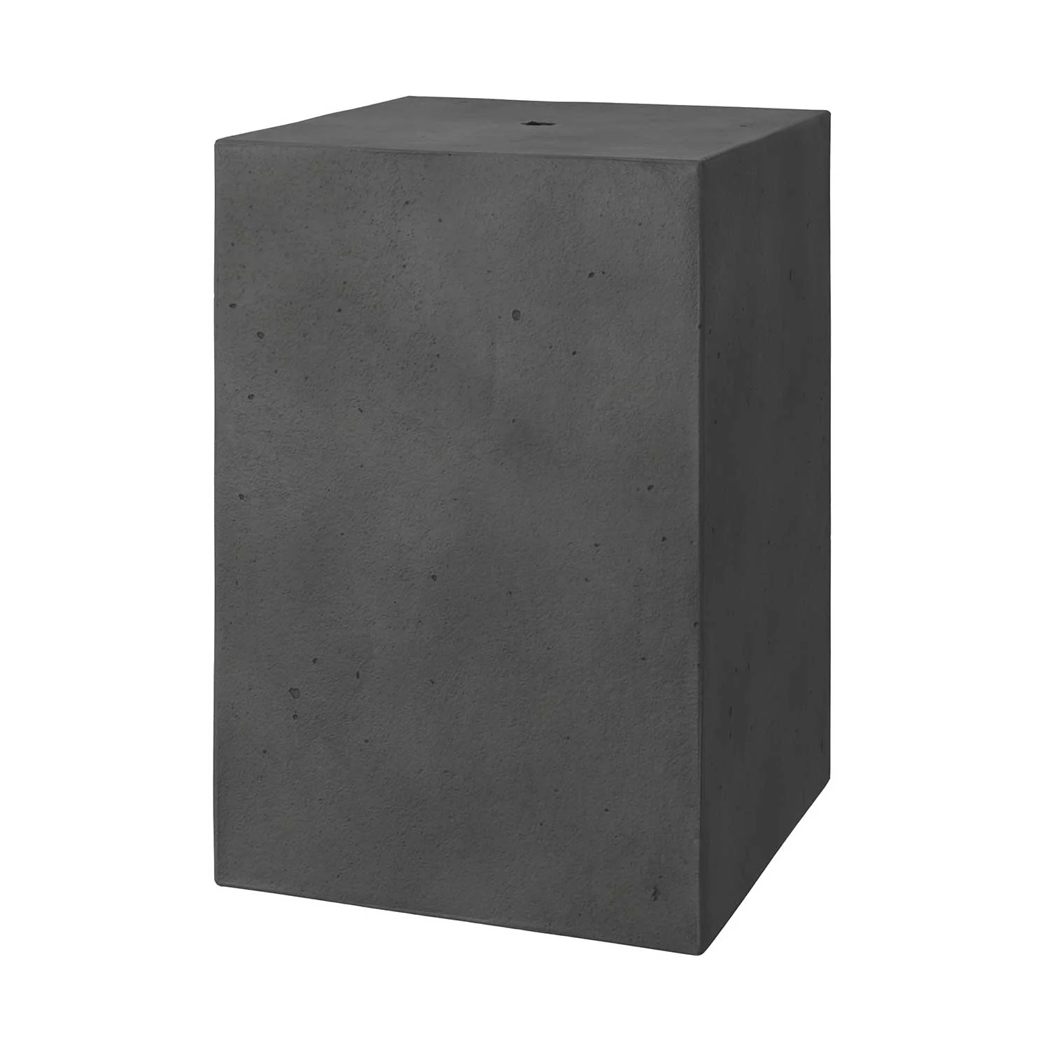 Cube-Betonlampenschirm für Pendelleuchten, mit Kabelverschraubung und E26-Fassung – Dunkelbeton - Image 3