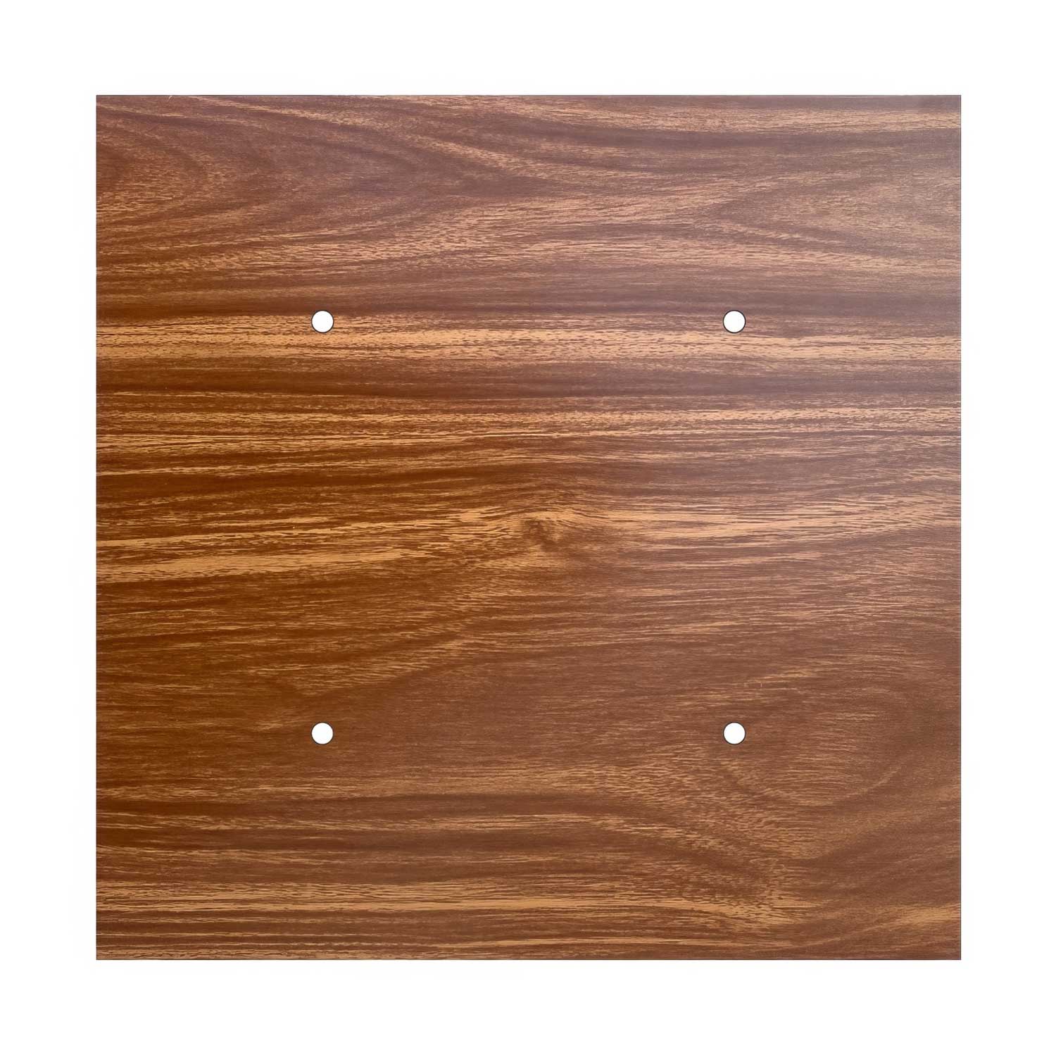 XXL Lampenbaldachin Rose-One quadratisch, 400 mm mit 4 Löchern und 4 seitlichen Löchern – Holz - Image 3