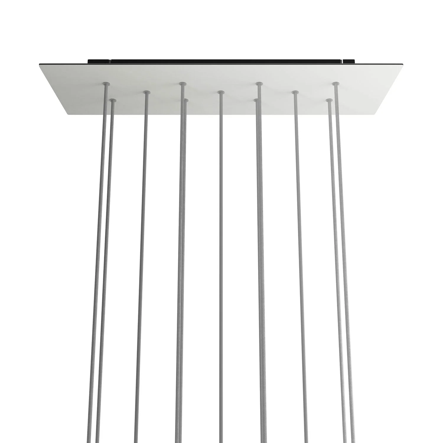 XXL-Baldachin Rose-One Rechteckig mit 11 Löchern und 6 seitlichen Löchern, 675 x 225 mm – Dibond Mattweiß - Image 6