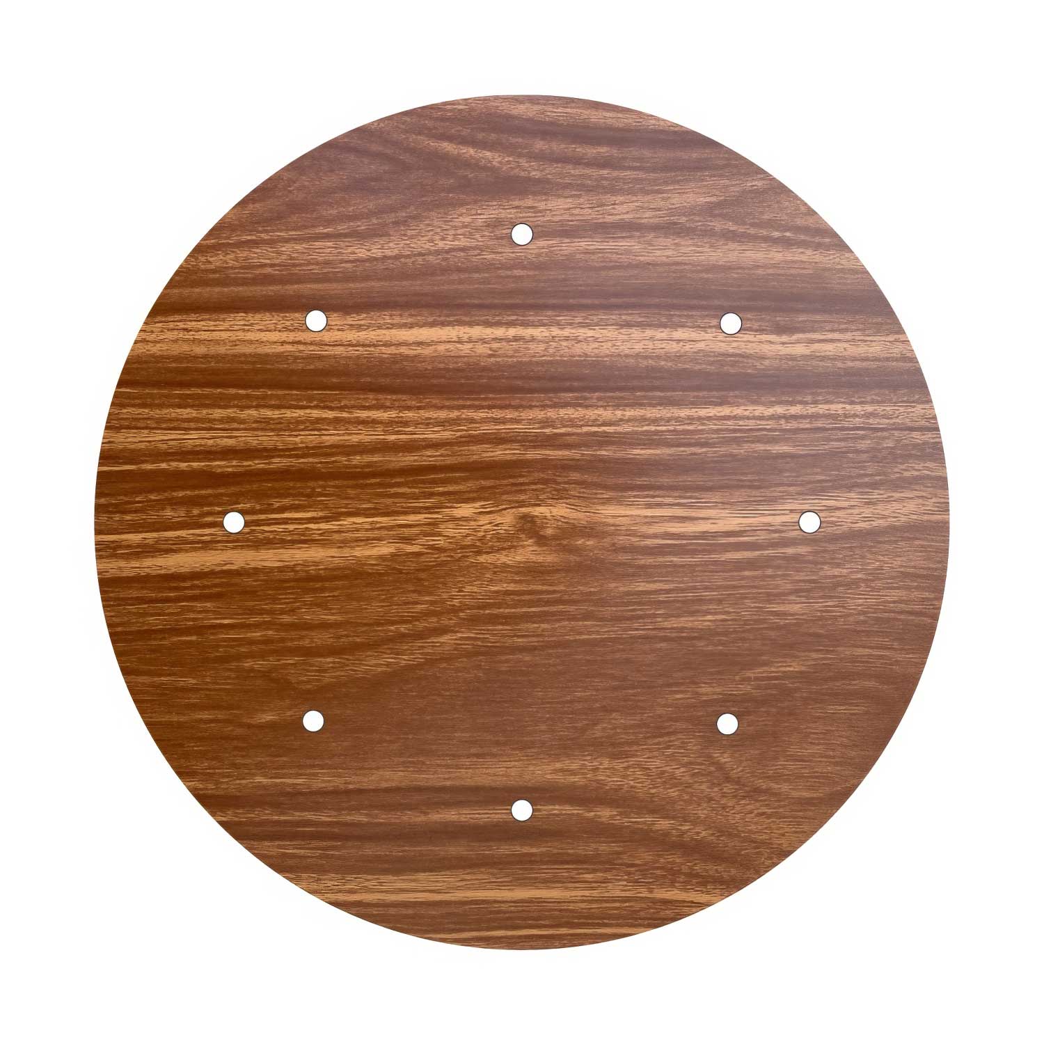 XXL-Deckenbaldachin Rose-One rund, Durchmesser 400 mm mit 8 Löchern und 4 seitlichen Löchern – Holz - Image 3