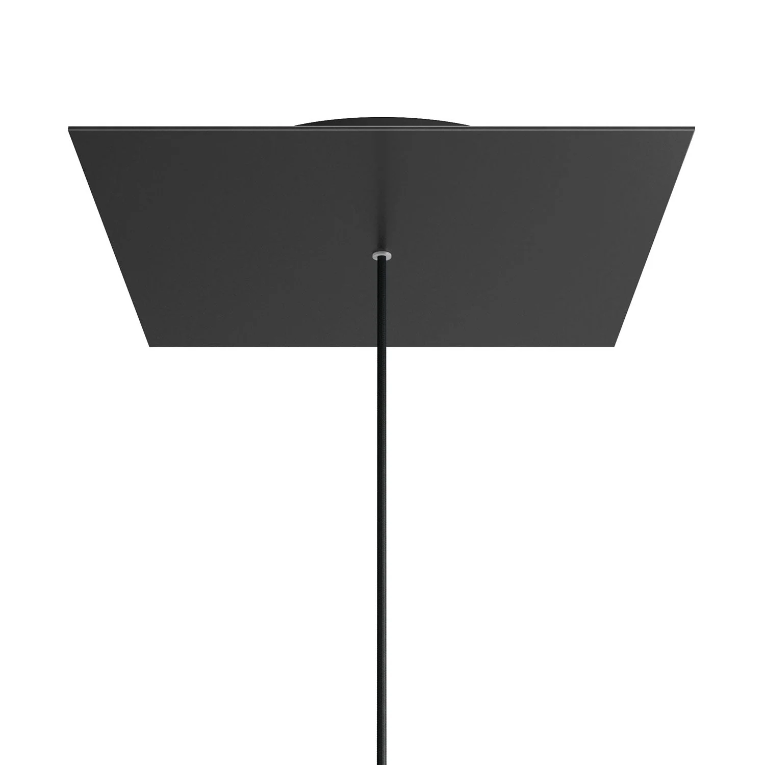XXL Rose-One Baldachin quadratisch, 400 mm mit 1 Bohrung und 4 seitlichen Löchern – Matt-Schwarz - Image 8