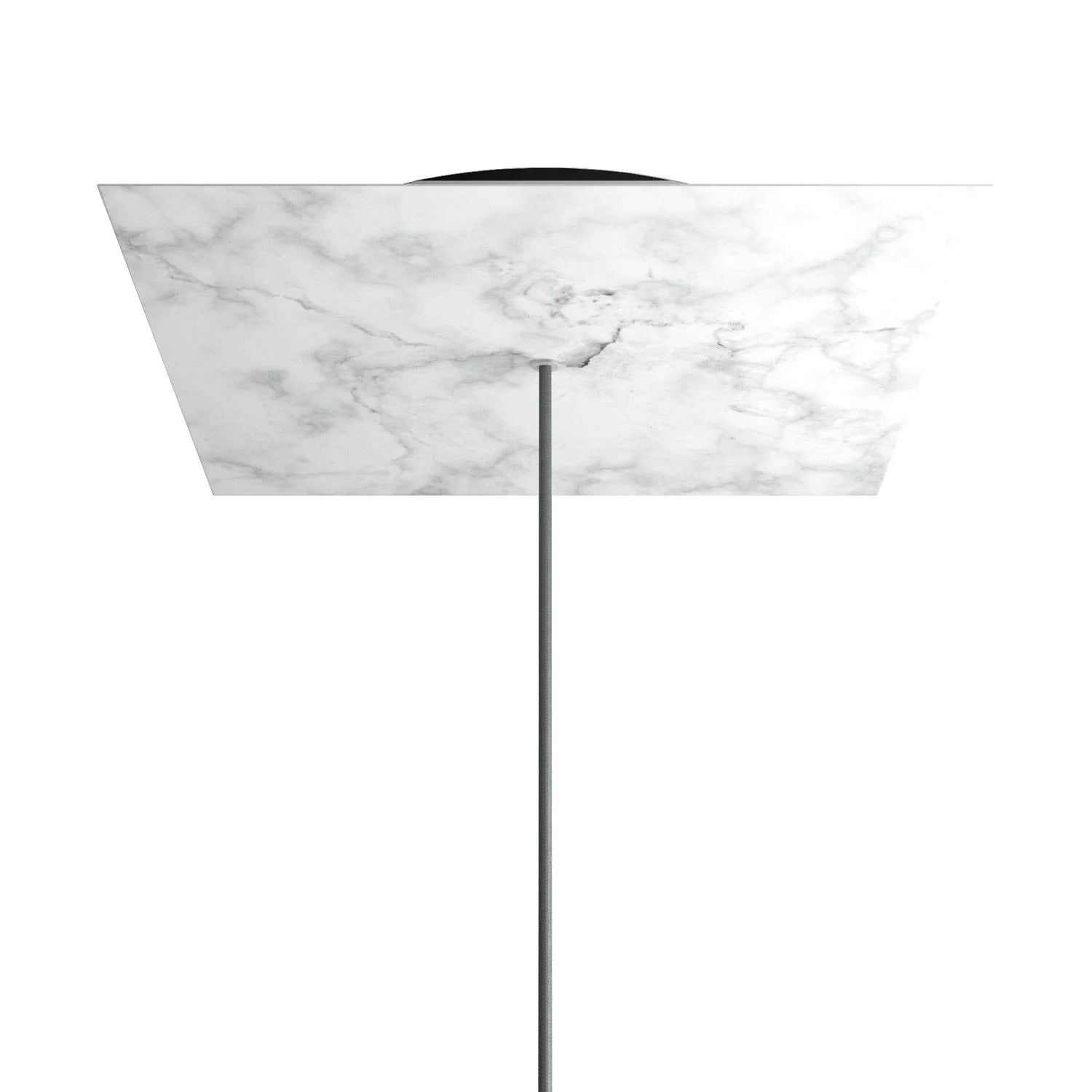 Lampenbaldachin XXL Rose-One quadratisch, 400 mm mit 1 Loch und 4 seitlichen Löchern – Marmor Carrara - Image 8