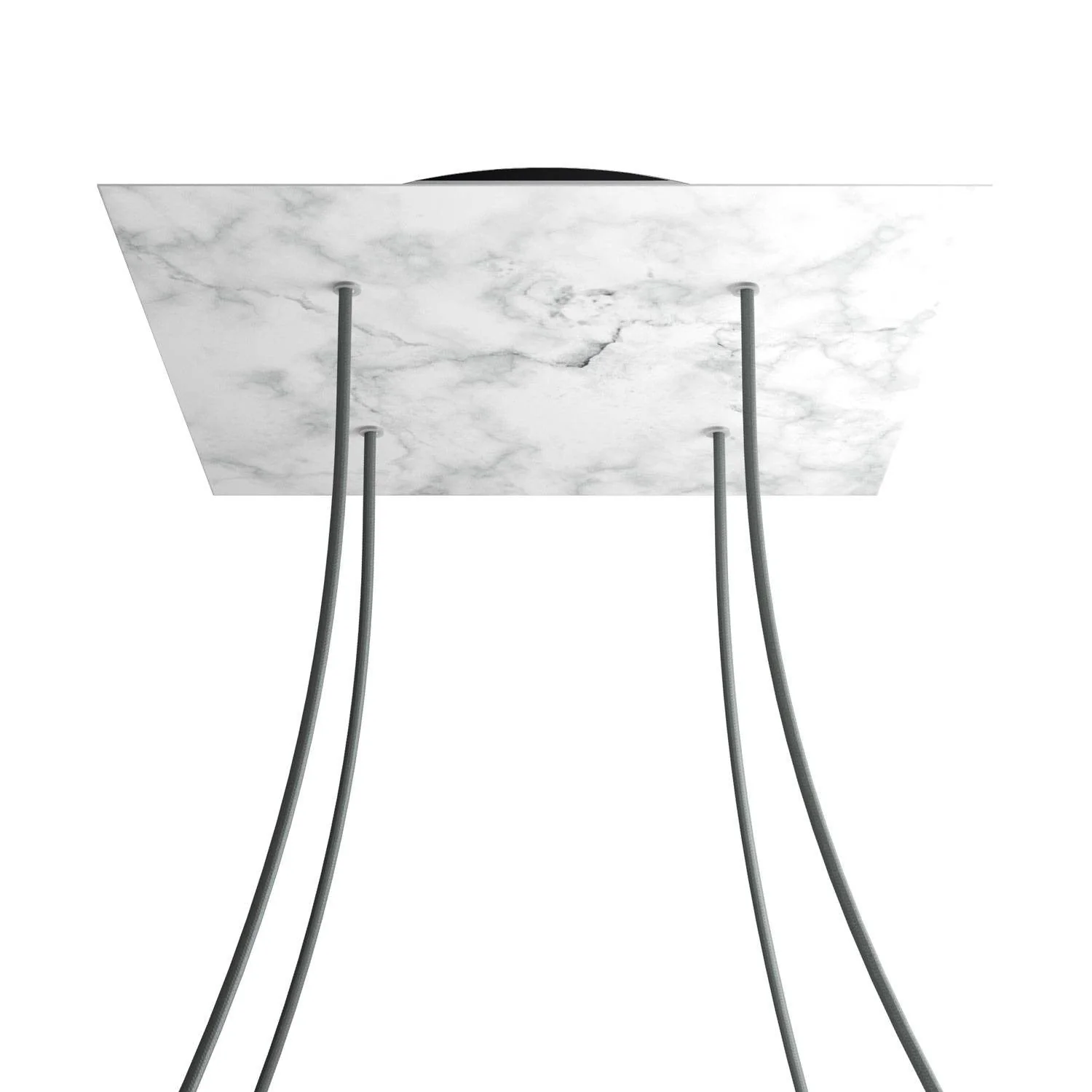 XXL Rose-One Baldachin, quadratisch, 400 mm mit 4 Löchern und 4 seitlichen Löchern – Carrara-Marmor - Image 8