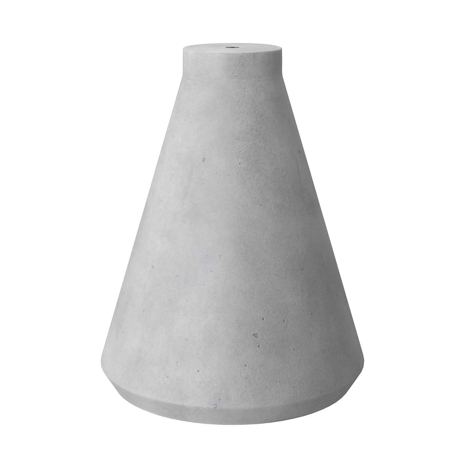 Trichter-Lampenschirm aus Beton für Pendelleuchte – komplett mit Klemmlampe und E27-Fassung – Hellgrau - Image 3