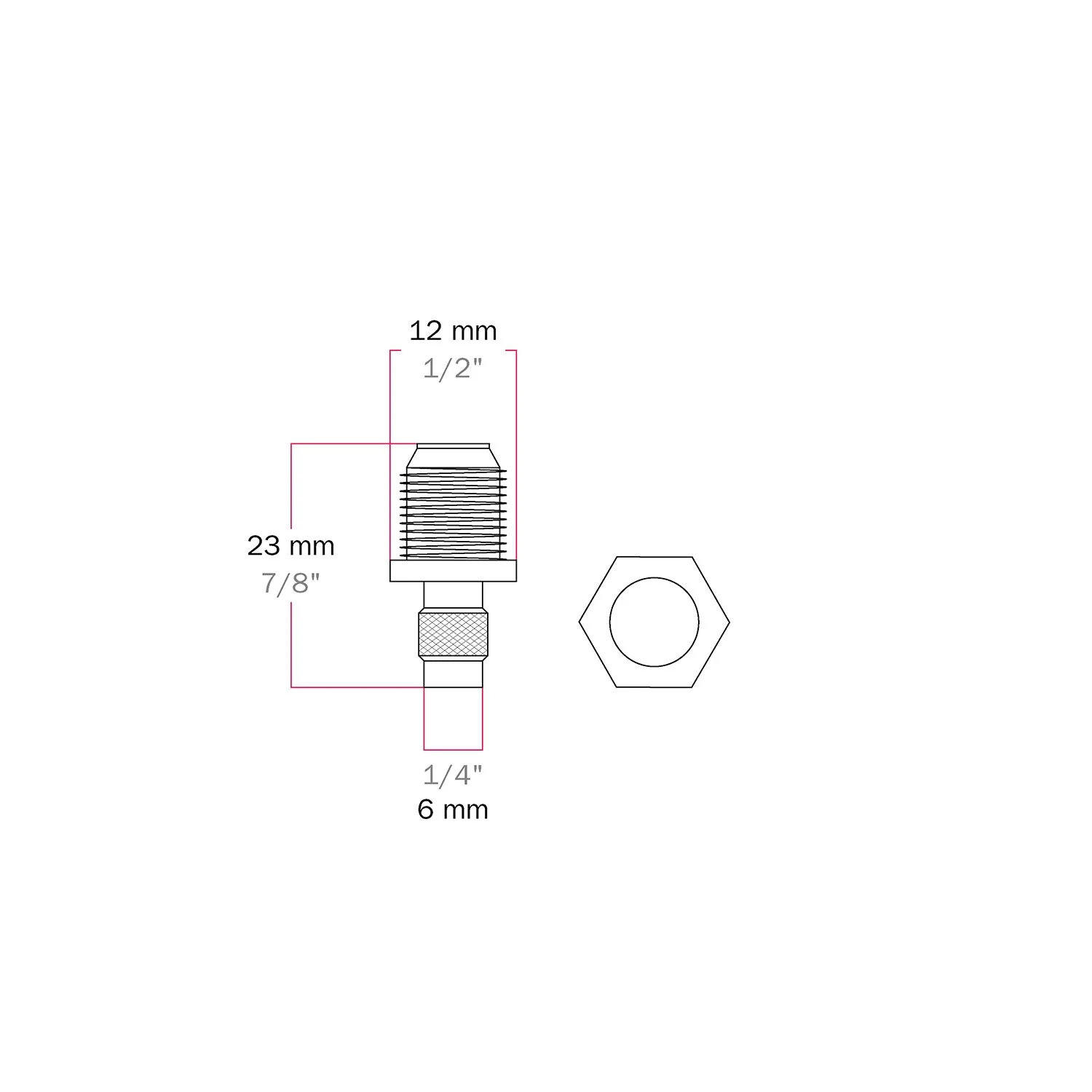 Zentraler Spanner aus Metall für Lampenbaldachin mit 2 Löchern – Anschluss M10x1 für Design-Pendelleuchten - Image 4
