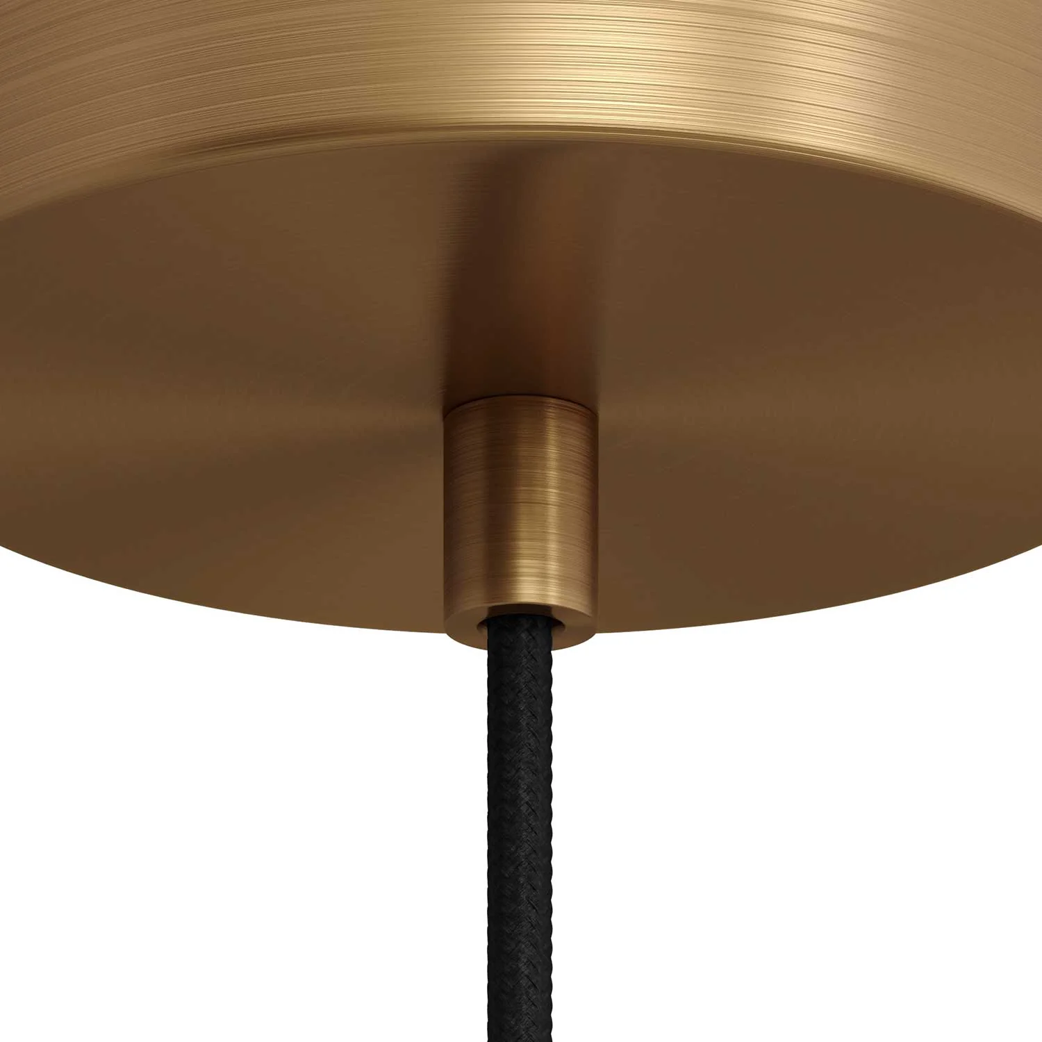 Zylindrische Zugentlastung aus satiniertem Bronze-Metall, komplett mit Stange, Mutter und Unterlegscheibe - Image 3