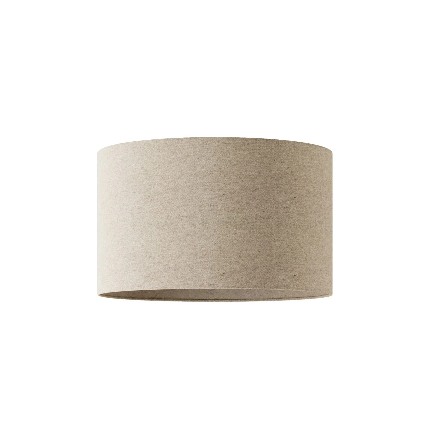 Lampenschirm Zylinder L aus Stoff mit E27-Fassung – Made in Italy – Wollbeige