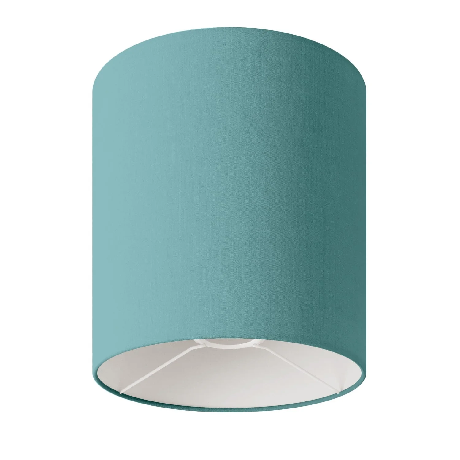 Lampenschirm Cilindro M aus Stoff mit E27-Fassung – Made in Italy – Teletta Verde Dubbio