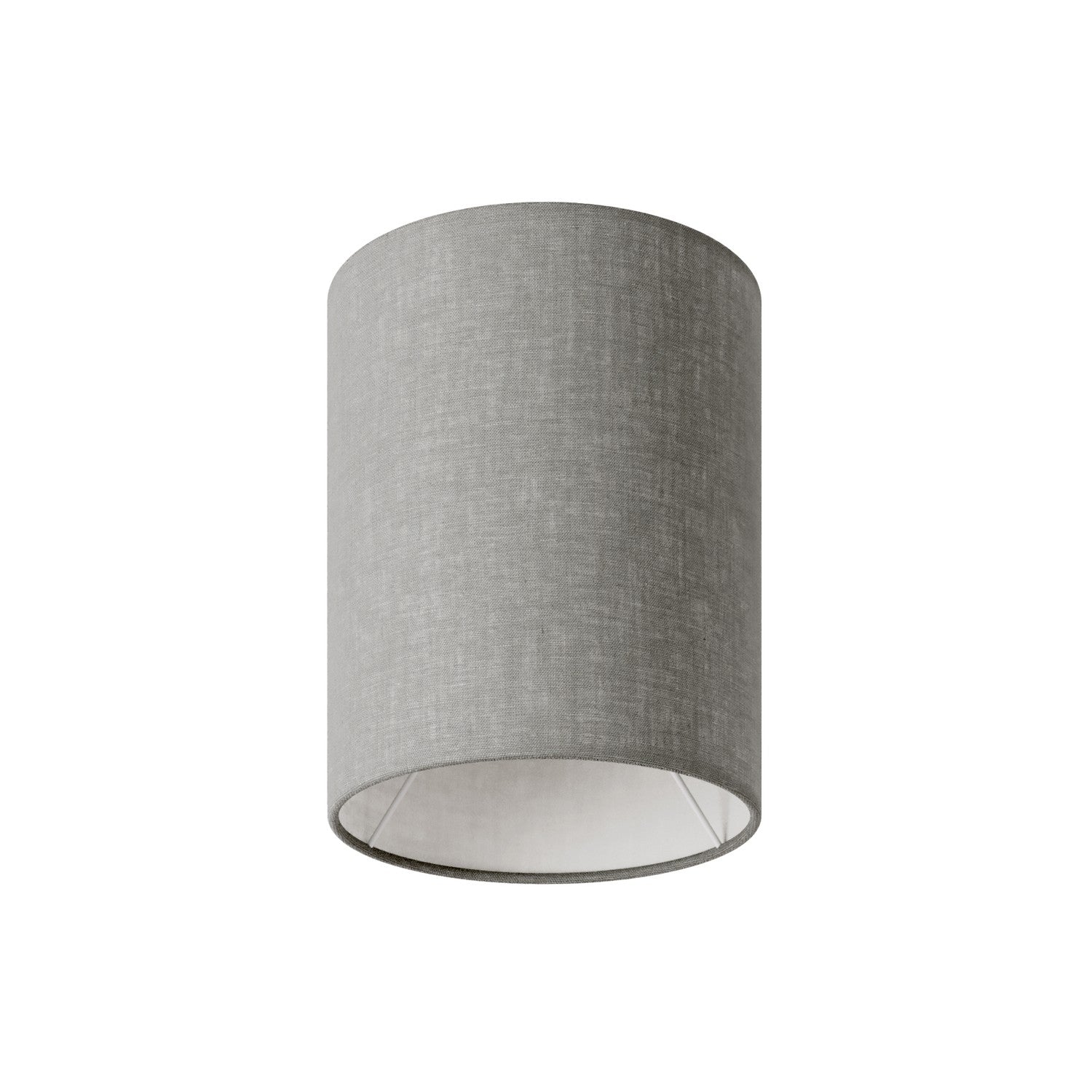 Zylinderschirm S aus Stoff mit E27-Fassung – Made in Italy – Camelot Grau