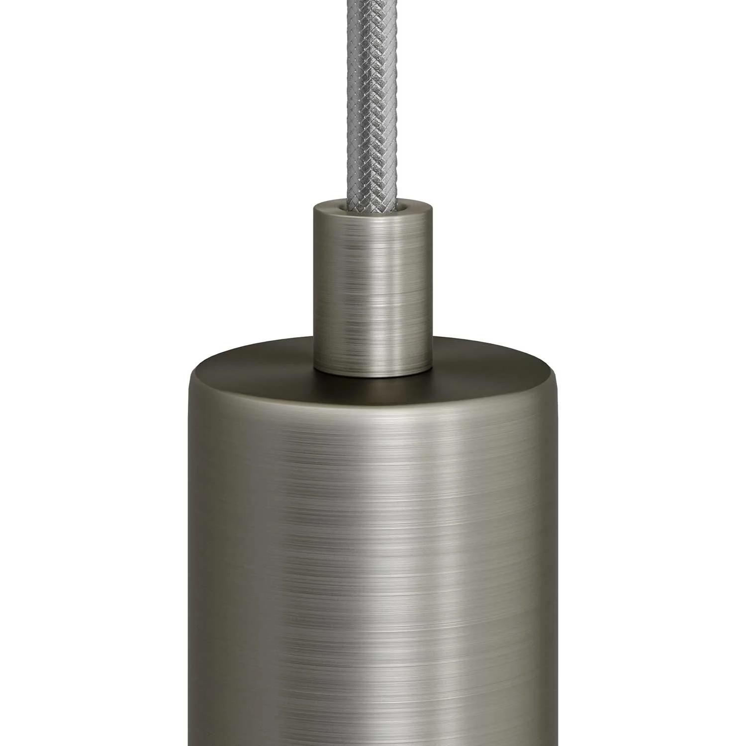 Zylindrische Kabelverschraubung aus Metall komplett mit Stab, Mutter und Unterlegscheibe – Satin-Titan - Image 2