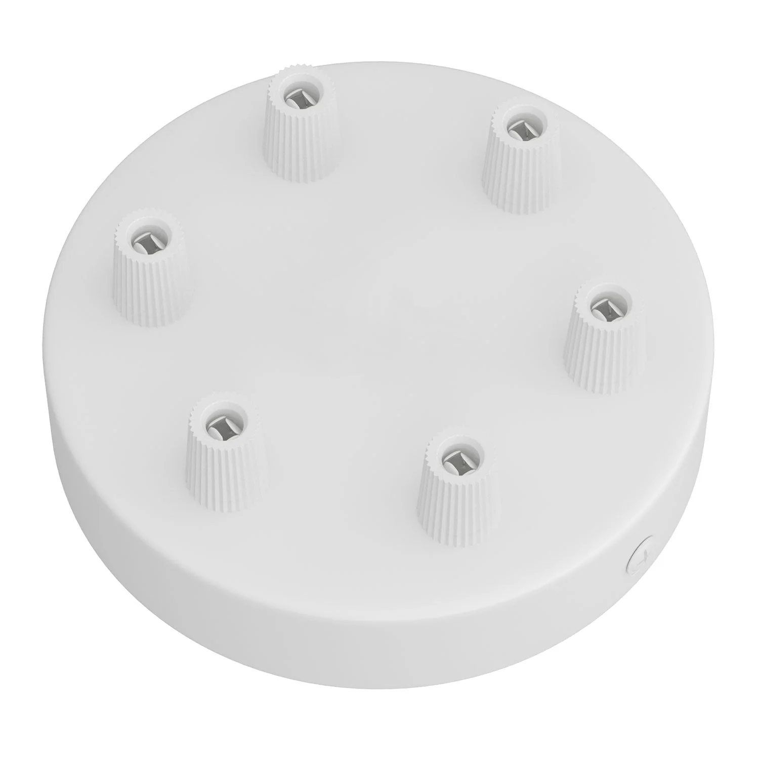 Kit zylindrischer Lampenbaldachin aus Metall mit 6 Löchern - Mattweiß - Image 2