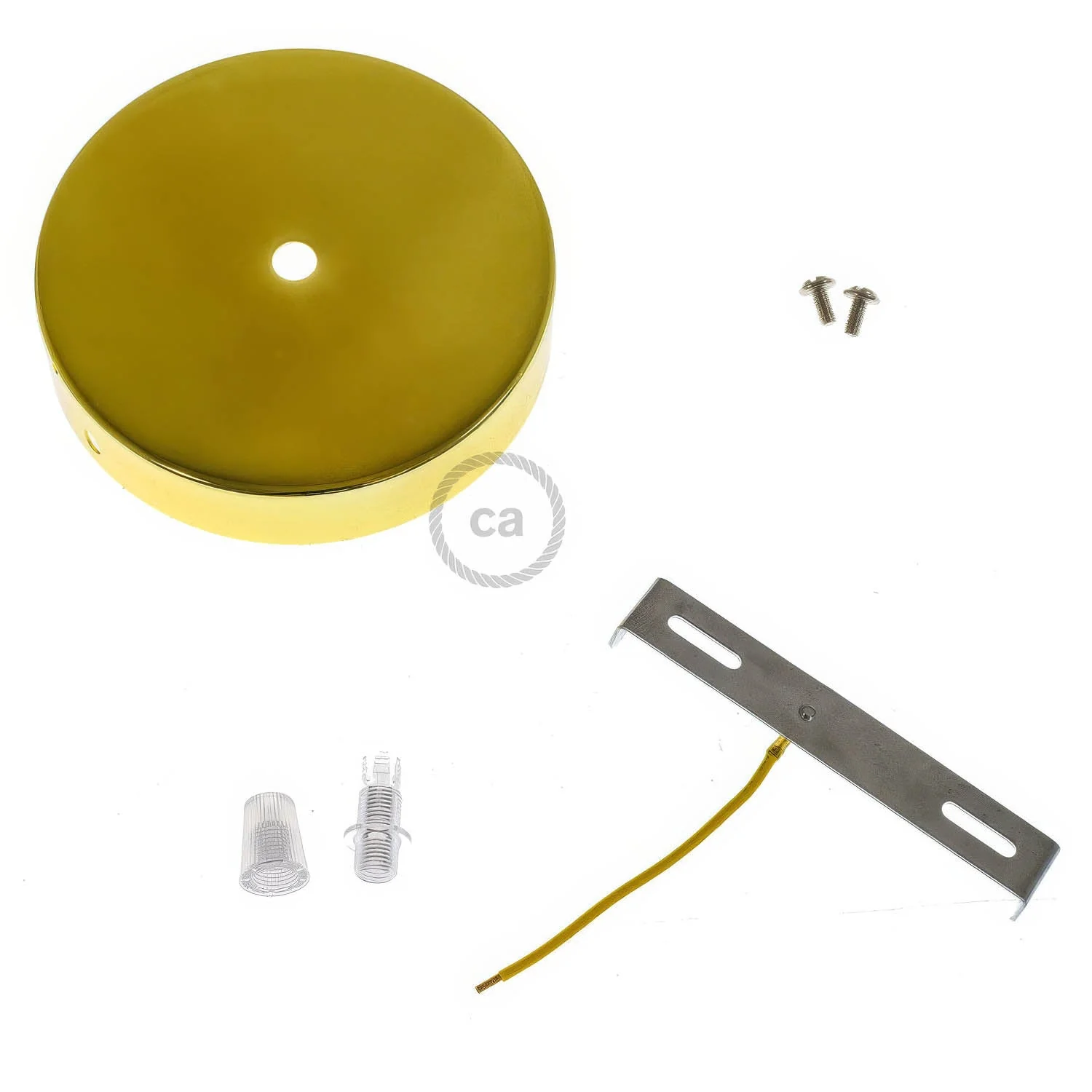 Zylindrisches Rosetten-Kit aus Metall – Messing - Image 3