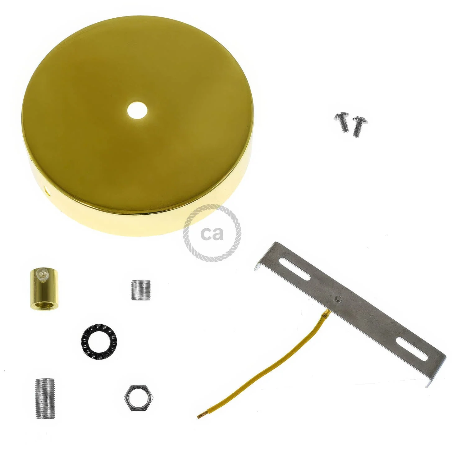 Zylindrisches Rosetten-Kit aus Metall – Messing - Image 8
