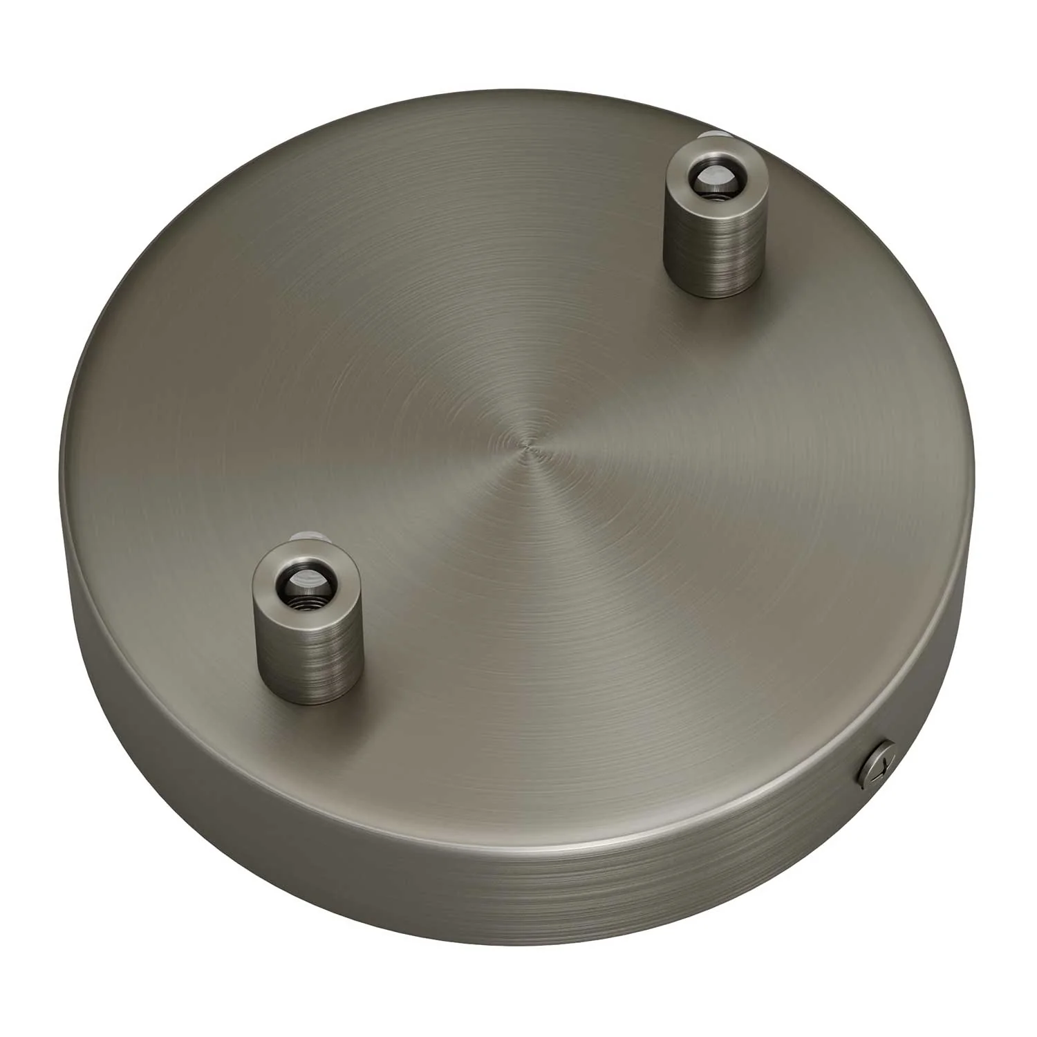 Kit zylindrischer Lampenbaldachin aus Metall mit 2 Öffnungen - Satin-Titan - Image 7