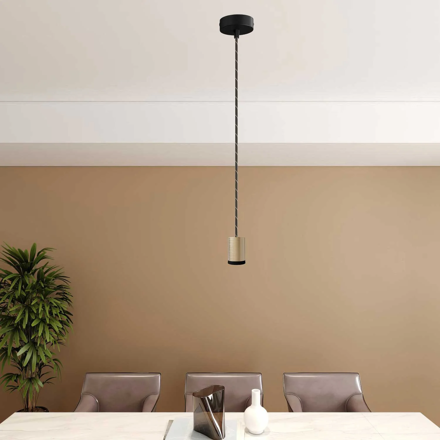 Spot-Pendelleuchte Mini Spotlight GU1d0 - Satin-Bronze - Image 2