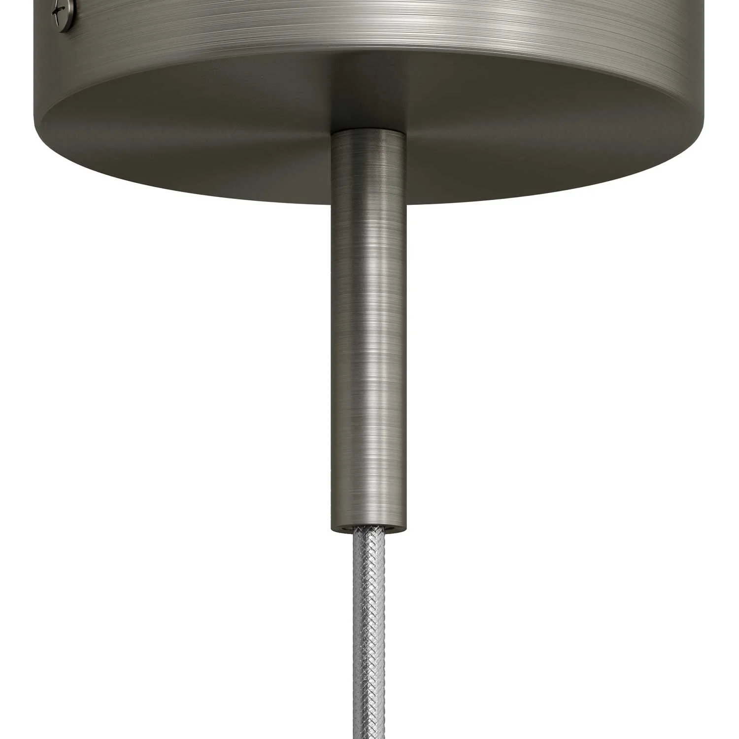 Zylindrische Metall-Zugentlastung, Länge 7 cm, komplett mit Stange, Mutter und Scheibe - Satiniertes Titan - Image 3