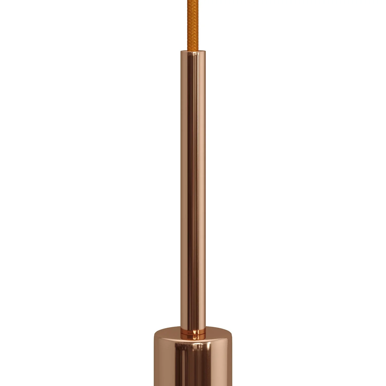 Zylindrische Zugentlastung aus Metall, 15 cm Länge, komplett mit Stange, Mutter und Unterlegscheibe – Kupfer - Image 2