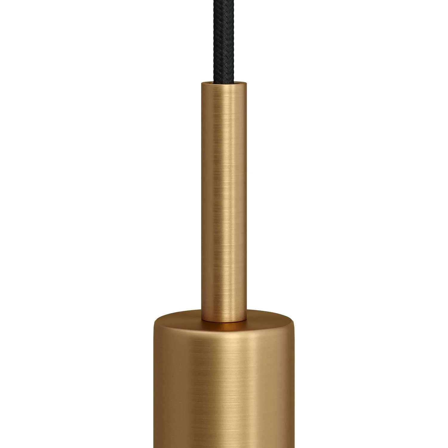 Zylindrische Metallzugentlastung, 7 cm lang, komplett mit Stange, Mutter und Unterlegscheibe - Satiniertes Bronze - Image 2