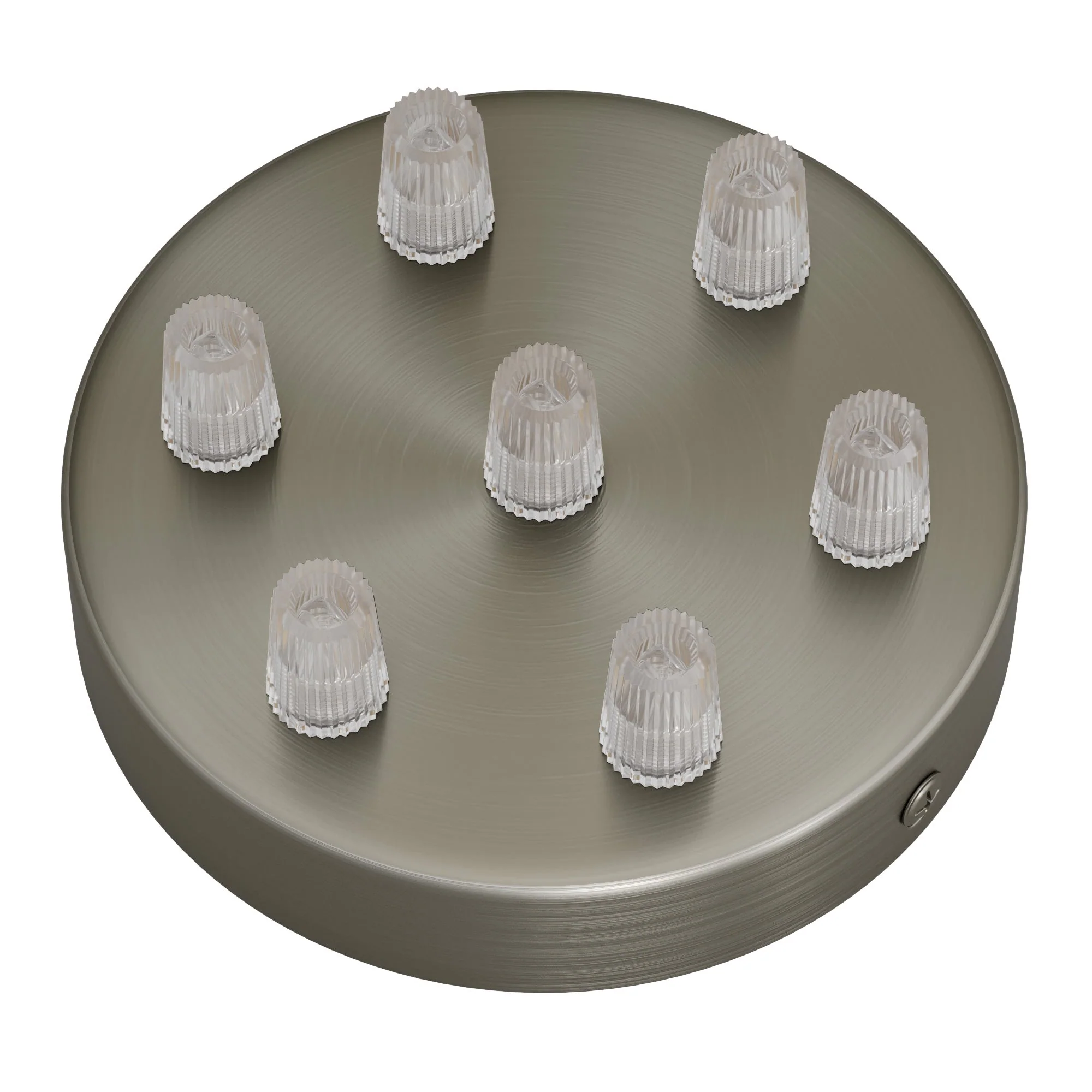 Zylindrisches Baldachin-Set aus Metall mit 7 Löchern – Satiniertitan - Image 2