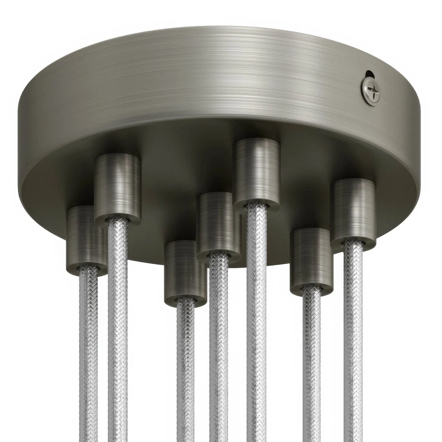Zylindrisches Baldachin-Set aus Metall mit 7 Löchern – Satiniertitan - Image 6