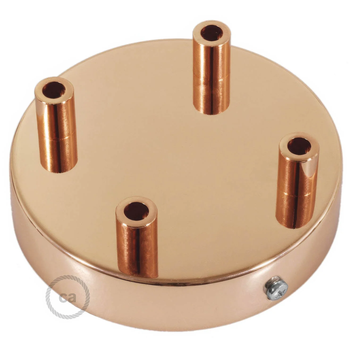 Zylindrisches Lampenbaldachin-Kit aus Metall mit 4 Löchern - Kupfer - Image 7