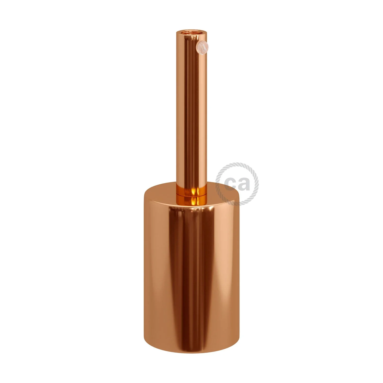 Zylindrisches Metall-Lampenfassung-Kit UL E26 mit 7-cm-Kabelverschraubung – Kupfer - Image 3